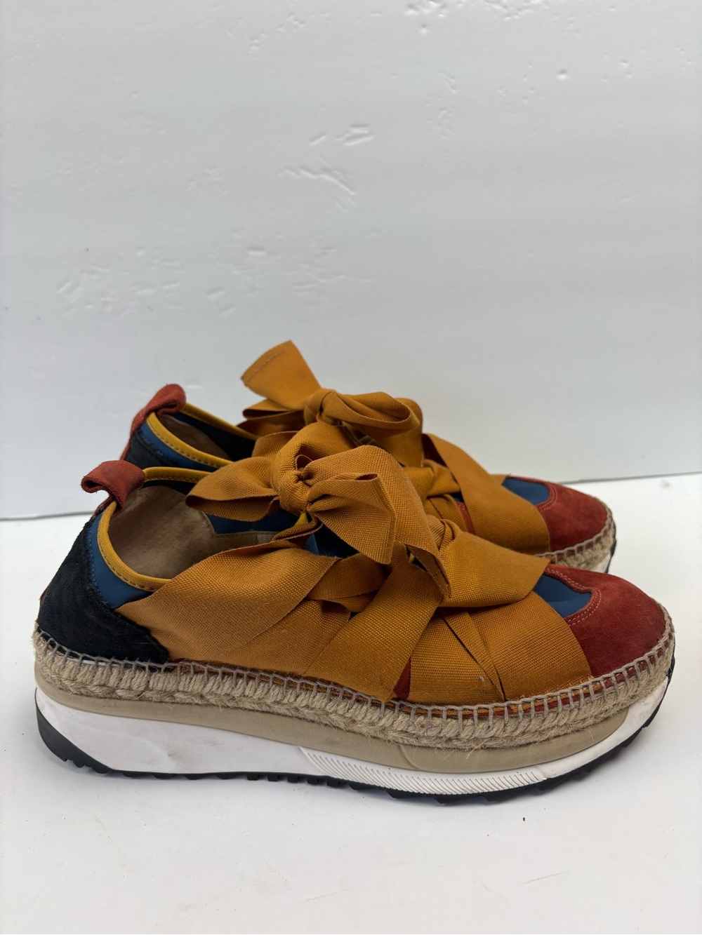Free People Chapmin Espadrille Sneaker Platform Women’s size 40 9.5 - Picture 7 of 13